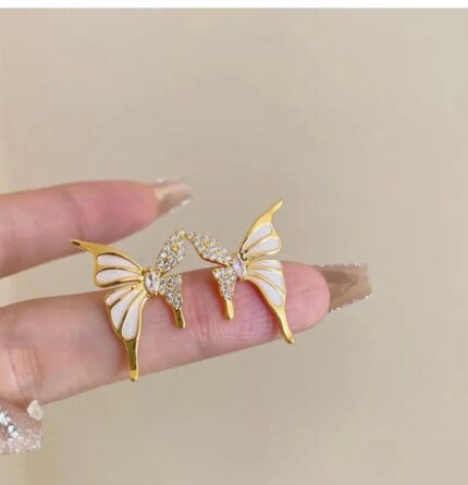 crystal butterfly earrings