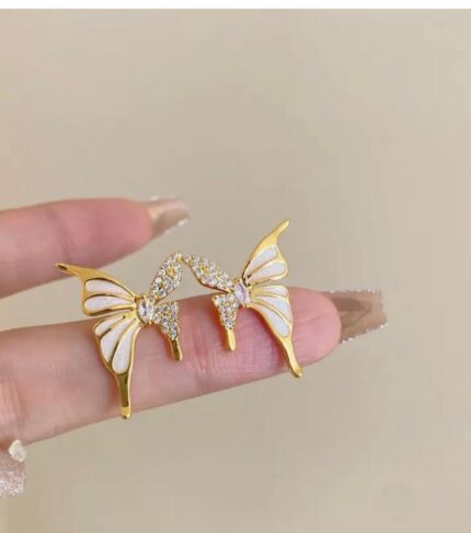 crystal butterfly earrings