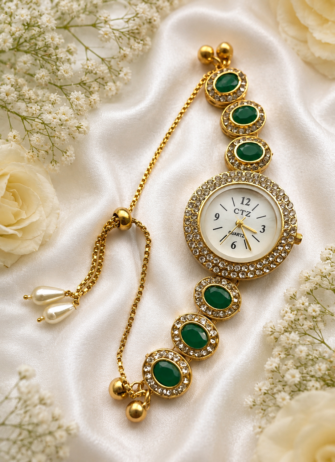 kashimiri green stone watch bracelet kashimiri green stone watch bracelet