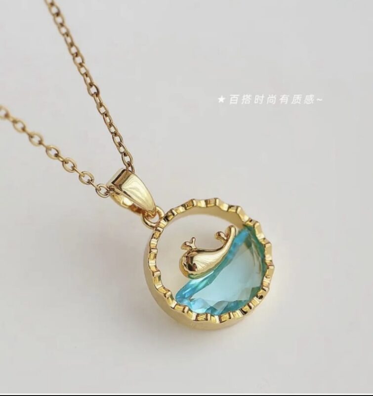 anti tarnish dolphin necklace