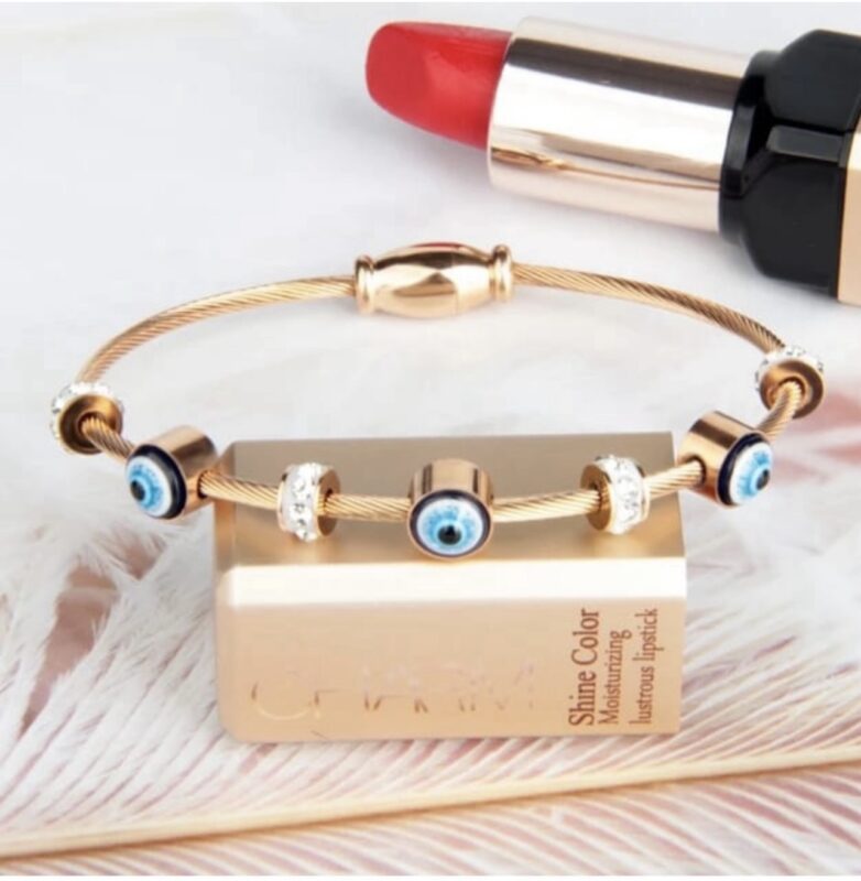 anti tarnish evil eye bracelet