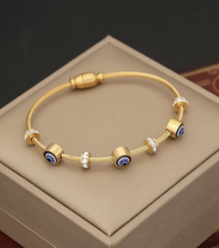 anti tarnish evil eye baby bracelet