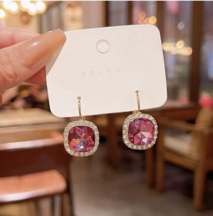 pink stone earrings5
