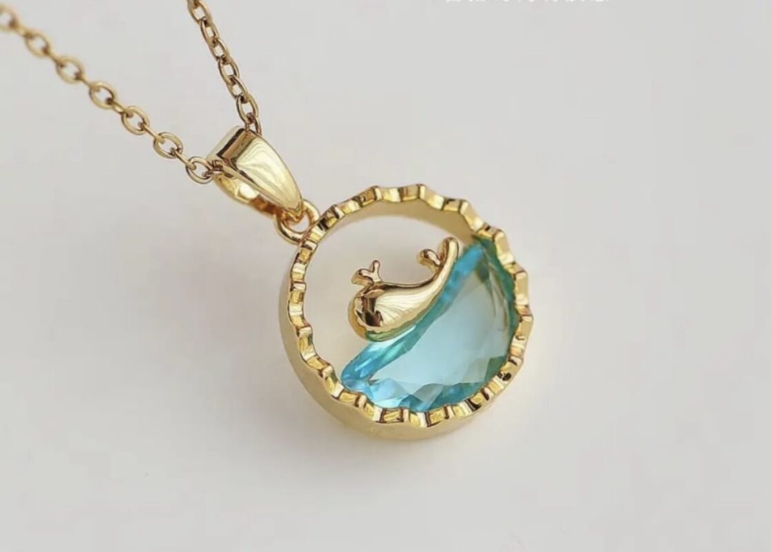 anti tarnish dolphin necklace