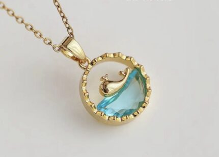 anti tarnish dolphin necklace