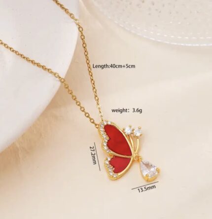 anti tarnish butterfly chain