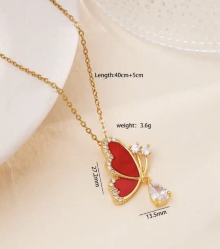 anti tarnish butterfly chain