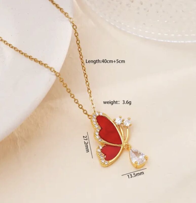 anti tarnish butterfly chain