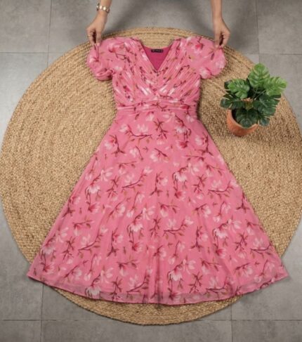 chiffon floral dress