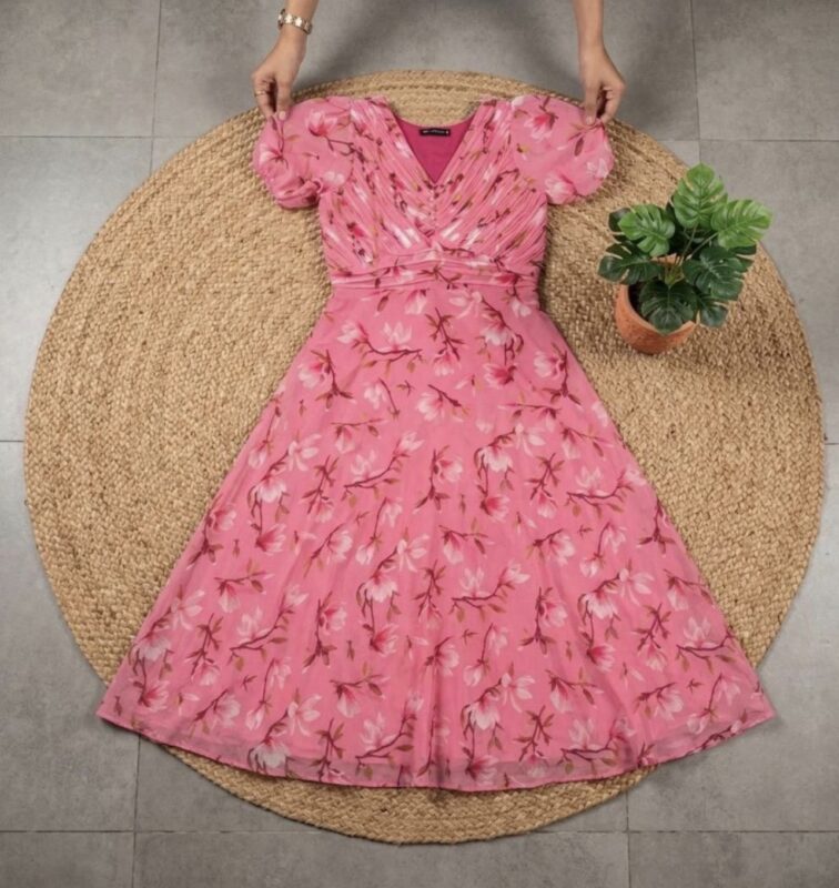 chiffon floral dress