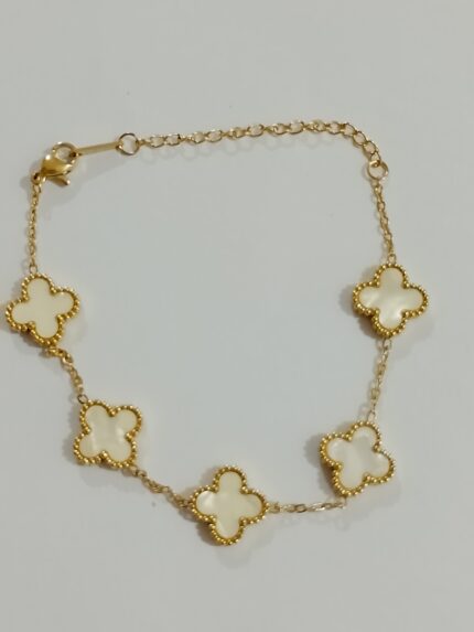 anti tarnish bracelet with gold polish