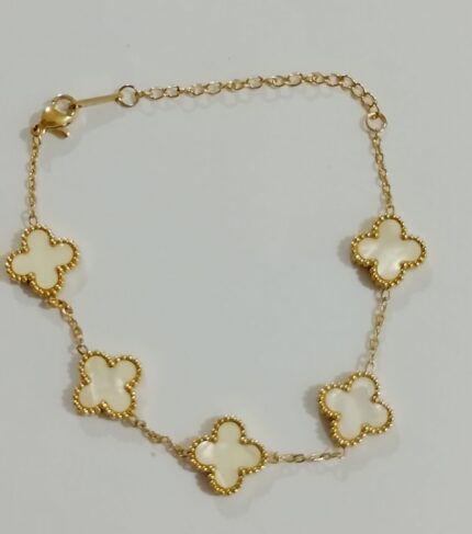 anti tarnish bracelet with gold polish