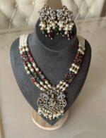 laxmi devi pendent beads multi color